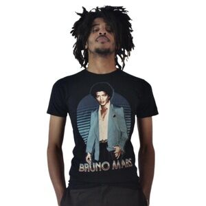 Bruno Mars Black Graphic Starter T-Shirt 2013 Moonshine Jungle Y2K Size L‎